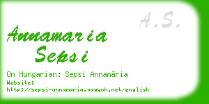 annamaria sepsi business card