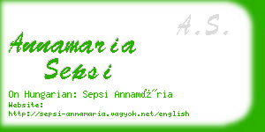 annamaria sepsi business card